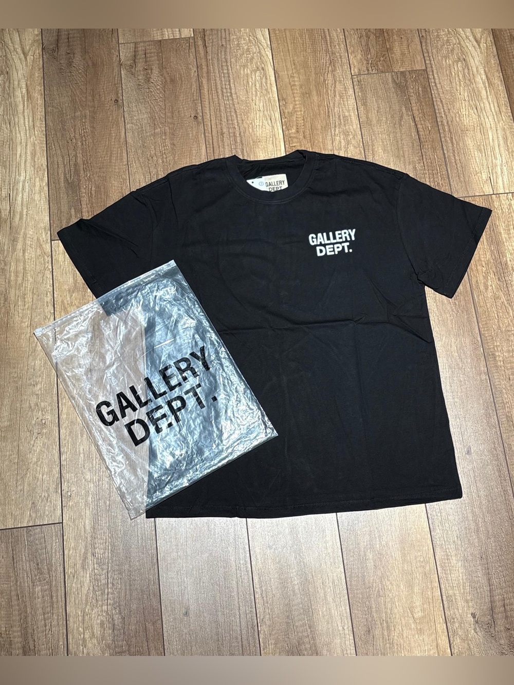 Gallery Dept Hollywood Plain Black Short-Sleeve Tee Shirt